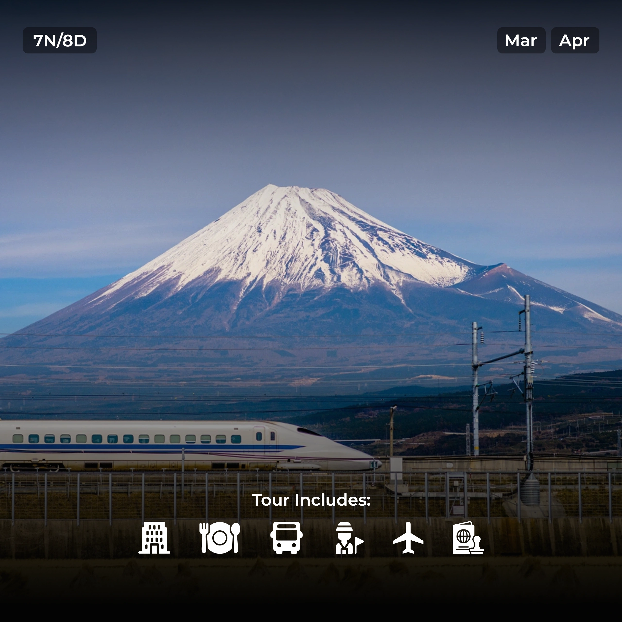 8 Days- Blooming Japan Cherry Blossom Special (with Flights)-TSI-1