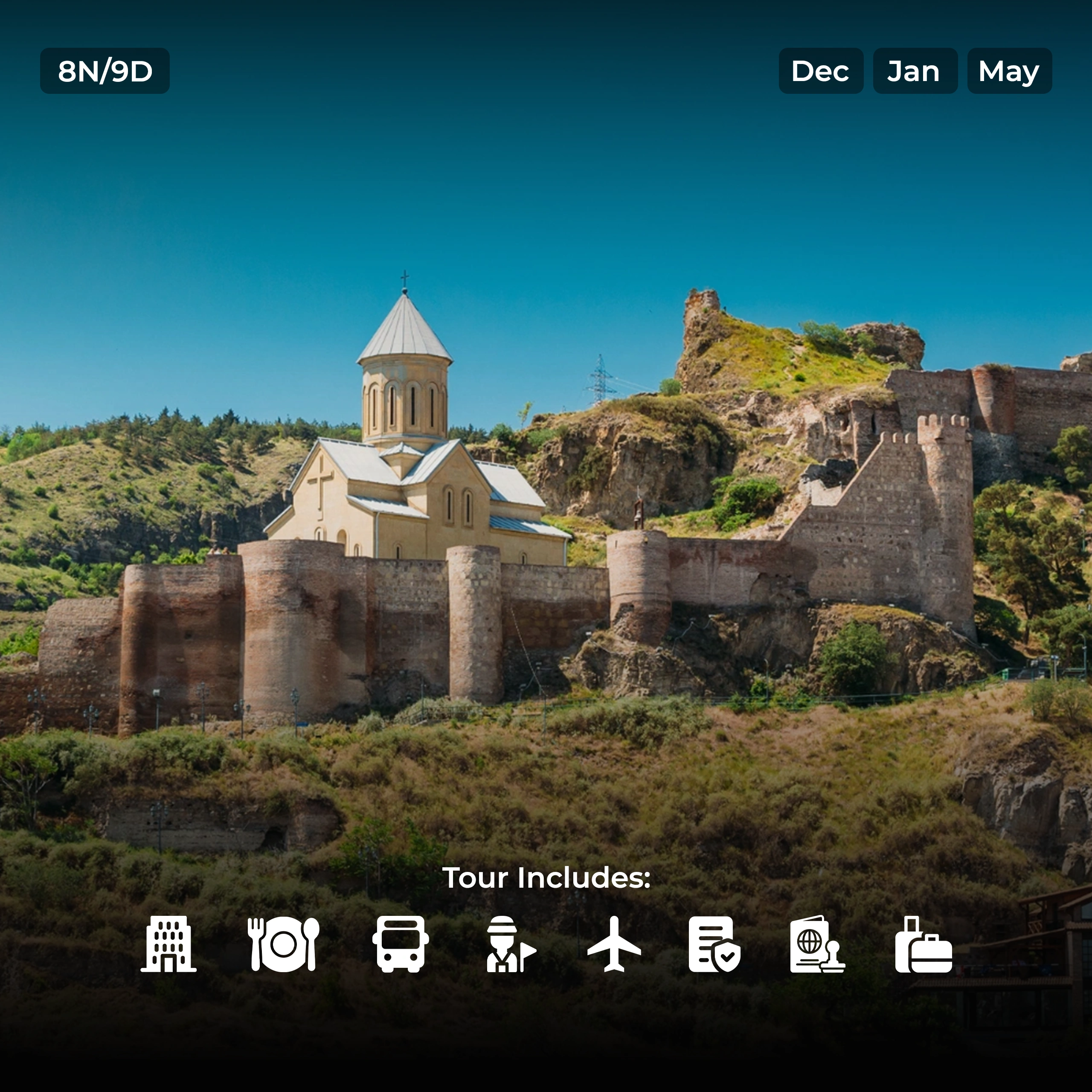 09 Days -Discover Georgia Winter Special with Rajasthani Chef-TSI-18